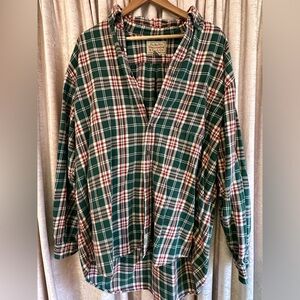 Abercrombie & Fitch Vintage 90s The Big Shirt Plaid Button Down Mens - Large